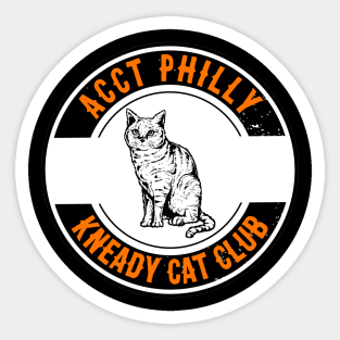 ACCT Philly Kneady Cat Club Sticker